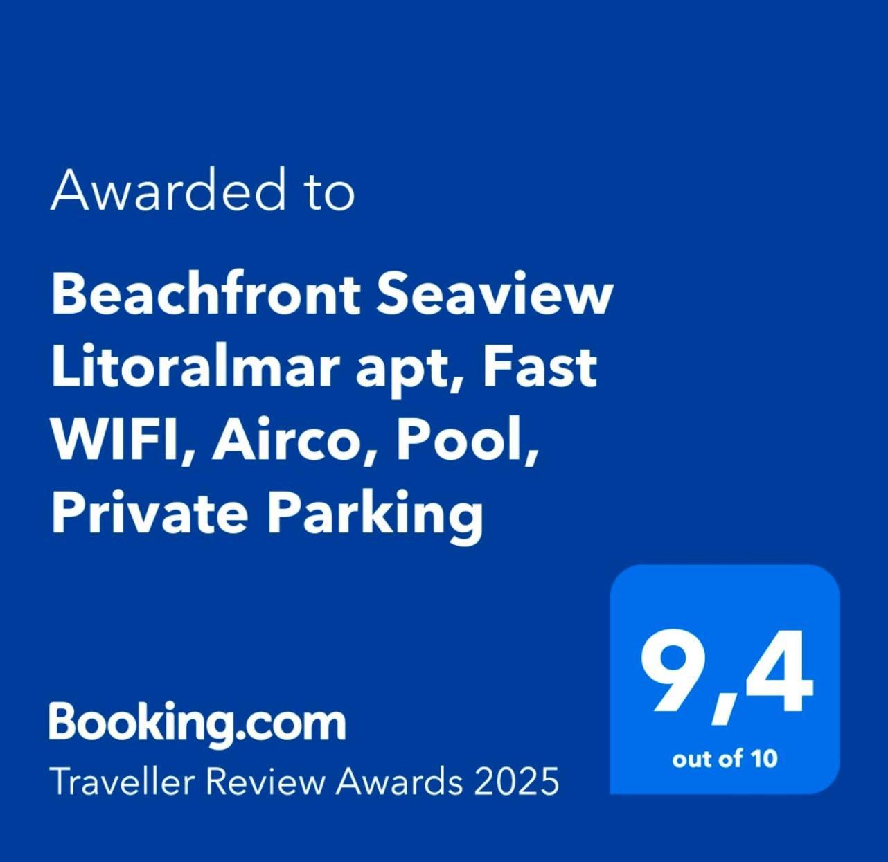 Beachfront Seaview Litoralmar Apt, Fast Wifi, Airco, Pool, Private Parking Portimão Kültér fotó